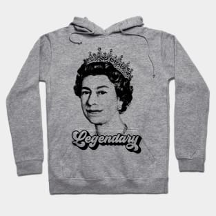 Queen Elizabeth T Shirt Legendary RIP - Queen of England Memoriam Hoodie